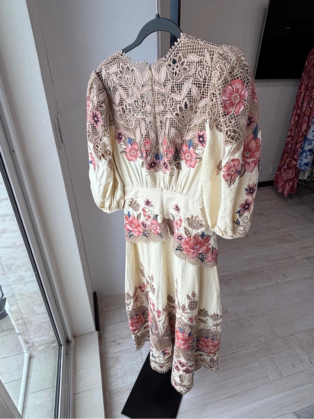 Farm Rio: Butter Yellow Embroidered Midi
Dress - DT - Picture 7 of 9
